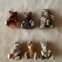 クマ　置物　テディベア　フィギュア磁器　ヴィンテージ風　くま　インテリアのサムネイル