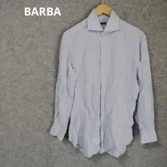 BARBA リネンシャツ 長袖 ライトブルーのサムネイル