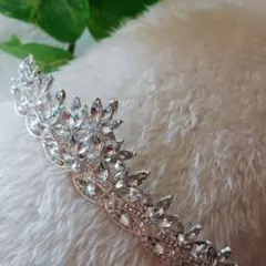 【ティアラ】　シルバー　結婚式　ウェディング　前撮り　卒業式　④