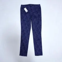 UNIQLO／ストレッチ プリントレギンス（ロング）／ダークパープル／Ｌ