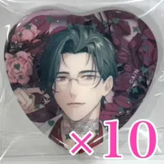 五木左京 Rose Valentine ︎ハート型缶バッジ レア　にじさんじ