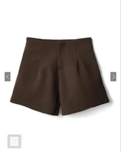 タックハイウエストショートパンツ モカ　Sサイズ　新品未使用タグ付き