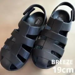 BREEZE ブリーズ サンダル 19cm ブラックのサムネイル