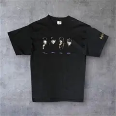 90'S THE BEATLES 袖プリント入り Tシャツ ブラック USA製