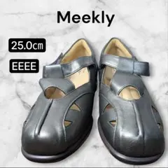 Meekly コンフォートシューズ 25.0cm EEEE シルバーブロンズ - メルカリ
