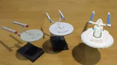 スタートレック　エンタープライズ３機セット　1/2500 AMT社のサムネイル
