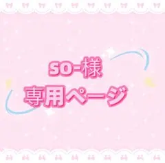 so-様専用ページ