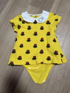 【美品】ミッフィー 花柄ロンパース　80cm
