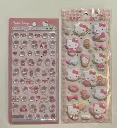 キティ　ボンボンドロップシール　マシュマロシール