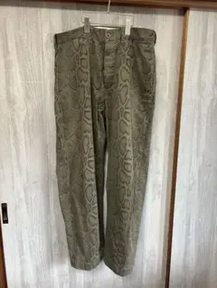 supreme チノパン ワークパンツ シュプリーム スネーク パイソン