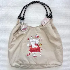ハローキティ 大容量 軽量 トートバッグ チャーム付き