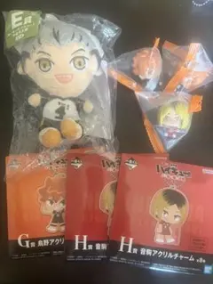 ハイキュー!! 一番くじ ぬいぐるみ アクリルチャームセット