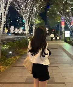 ホワイト ツイードジャケット ショート丈