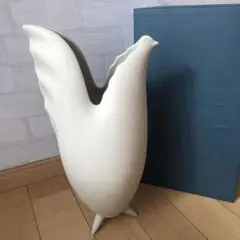 レア！【未使用】 Lineasetteリネアセッテ 花瓶　置物　鳥　イタリア製