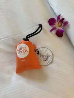 Whole Foods Market 折りたたみエコバッグ オレンジ