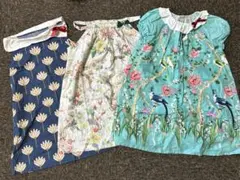 Nana Sora 花柄ノースリーブワンピース　130 ３枚セット　総柄　花柄
