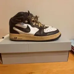 【美品】Nike Air Force 1 Mid 07ブラウン