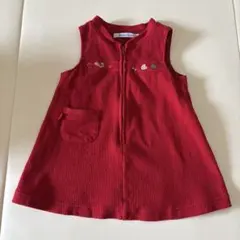 familiar 赤　ワンピース 80