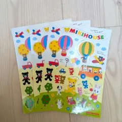 ミキハウス MIKI HOUSE シール ステッカー 3枚セット