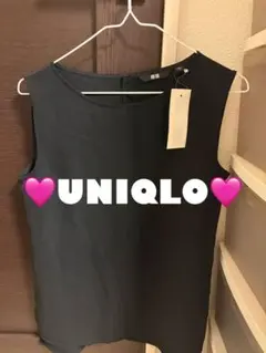 UNIQLO ノースリーブシャツ ブラック