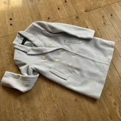 ZARA　ザラ　チェスターコート　水色　Sサイズのサムネイル