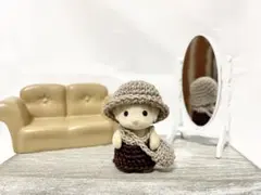 @73シルバニア　赤ちゃん　ワンピース　帽子　バッグ　ハンドメイド　着せ替
