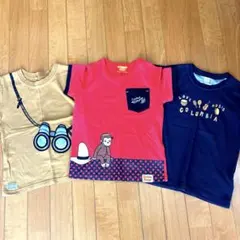 キッズ 半袖Tシャツ 3枚セット おさるのジョージ Columbiaのサムネイル