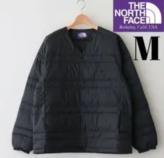 ザ ノースフェイス パープルレーベル ダウンカーディガン ブラック　M