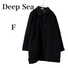 美品 [SPACE MADE] odakyu ブラック シンプル ロングコート - メルカリ