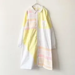【美品】MELANTRICK HEMLIGHET シャツワンピース イエローのサムネイル