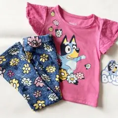 ブルーイ Bluey Tシャツとパンツのセット 2T 90