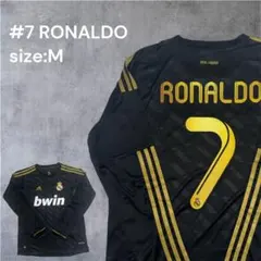 【新品未使用・希少】レアルマドリード RONALDO #7 長袖ユニフォームM黒 2026年最新】#RONALDO7の人気アイテム - メルカリ