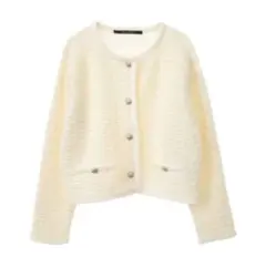 【本日限定価格】イェッカ ヴェッカ　MIXヤーンジャケットライクカーディガン