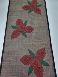 【24時間以内発送】大島紬 茶泥染め 一元式 着分 洗い張り 正絹