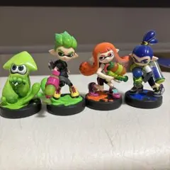 スプラトゥーン　アミーボ　4体　イカガールボーイ