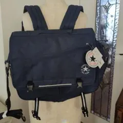 ★新品未使用★コンバース　横型リュック　ネイビー　3way!☆