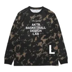 【新品•未使用】TIGORA×AKTR 総柄LOGOプリント 長袖Tシャツ