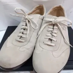 sh4232 Ferragamo　スエード スニーカー ベージュ レースアップのサムネイル