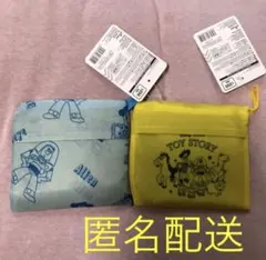 新品タグ付　ダイソー ディズニー エコバッグ トイストーリー 2個