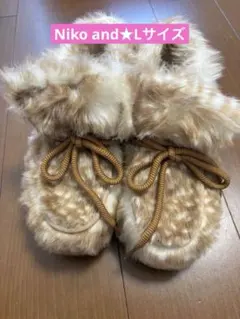 最終値下げ★美品★Niko and ... バンビ柄 厚底ムートンブーツ Lのサムネイル