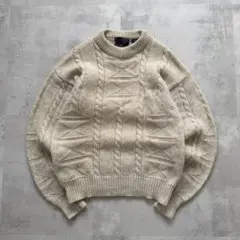 Wm H LEISHMAN　フィッシャーマンニット　セーター【ウール100%】