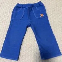 ミキハウス　青色　パンツ 80cm 記名なし
