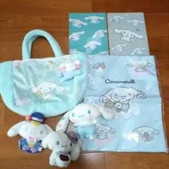 サンリオ シナモロール バッグ マスコットぬいぐるみ クリアファイルセット