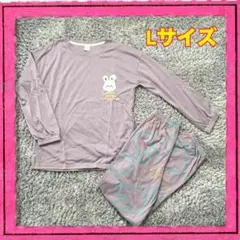 うさぎプリントパジャマ Lサイズ パジャマ うさぎ ルームウェア