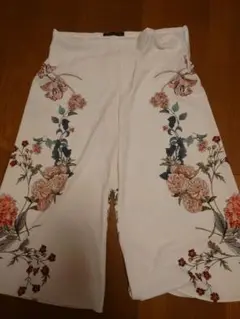 ZARA WOMAN フラワープリント ワイドパンツ