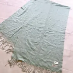 美品✨FURLA カシミヤ100% マフラー ストール ビーズ ビジュー