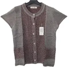 Stellavita ニットベスト ニットカーディガン グレー・ボルドー新品