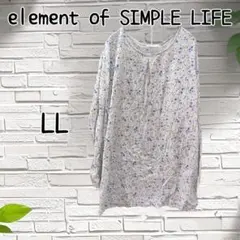 element of SIMPLE LIFE レディース トップス 七分袖 花柄