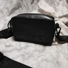 DIESEL ディーゼル ブラック 黒 カウレザー ミニクロスボディバッグ