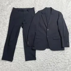 UNIQLO 感動ジャケット　スーツ　セットアップ　ネイビー　L